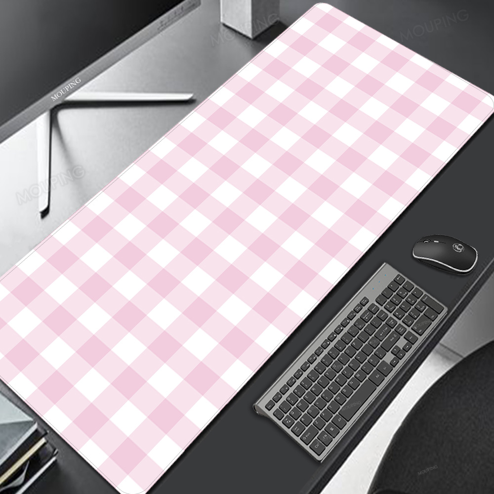 Gaming Keyboard And Mouse Combo - Tappetino per mouse a reticolo rosa