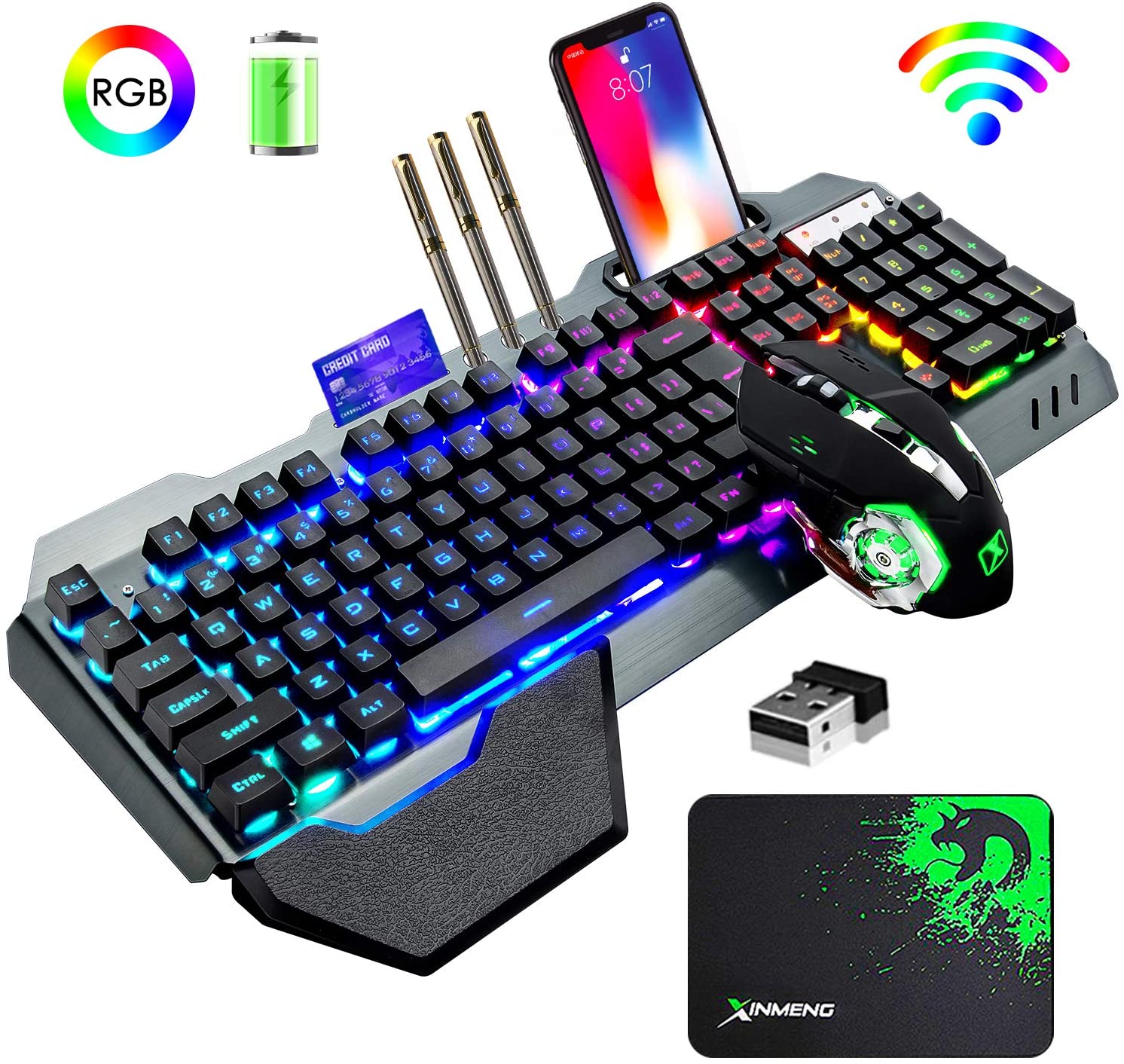 Gaming Keyboard Ergonomic - Combinazione tastiera e mouse da gioco