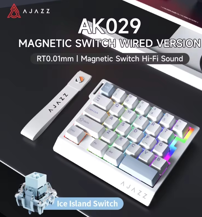 Gaming Keyboard Magnetic Switches - Tastiera da Gaming Cablata AK029 a