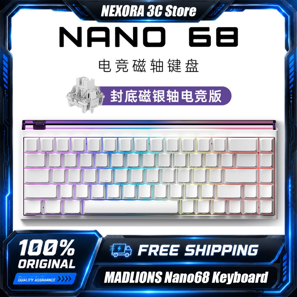Gaming Keyboard Hall Effect Switches - Tastiera Meccanica da Gaming MADLIONS Nano68