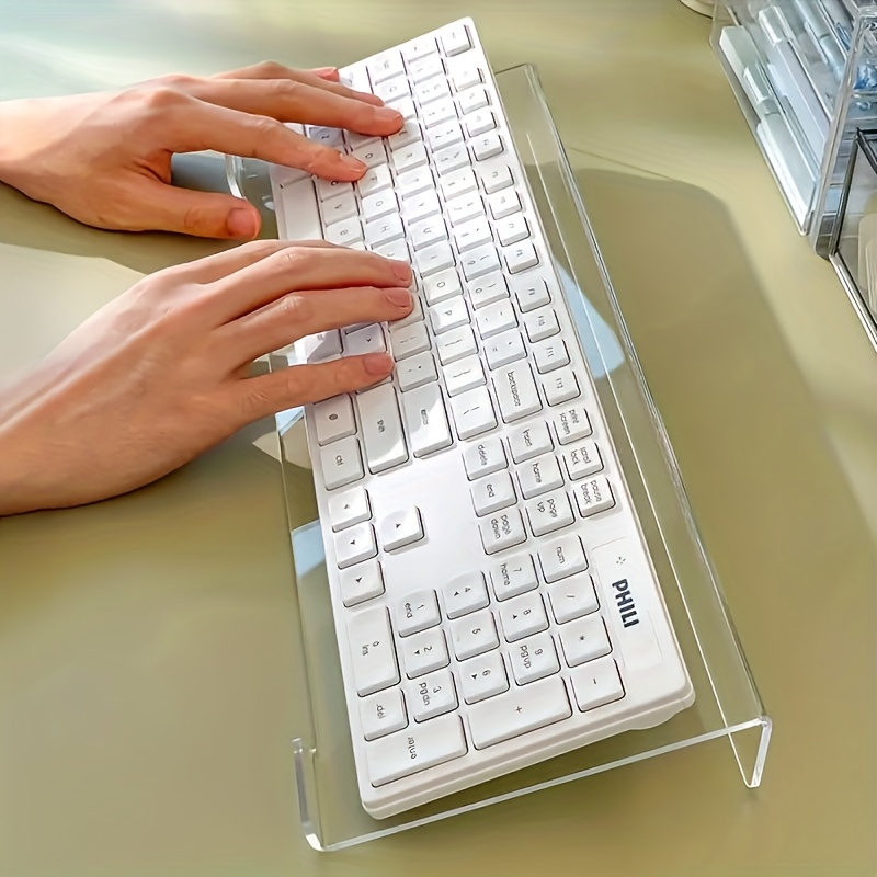 Gaming Keyboard Ergonomic - Supporto per tastiera in acrilico, organizer