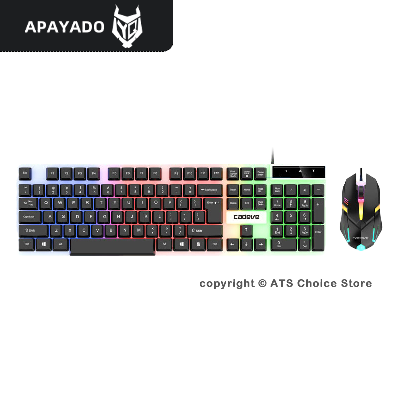 Gaming Keyboard And Mouse Combo - APAYADO LDK9122 Combo Tastiera e Mouse