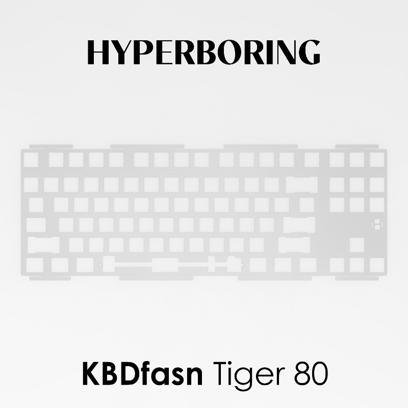 Gaming Keyboard Ergonomic - HYPERBORING Tiger80 Scheda di Posizionamento Tastiera