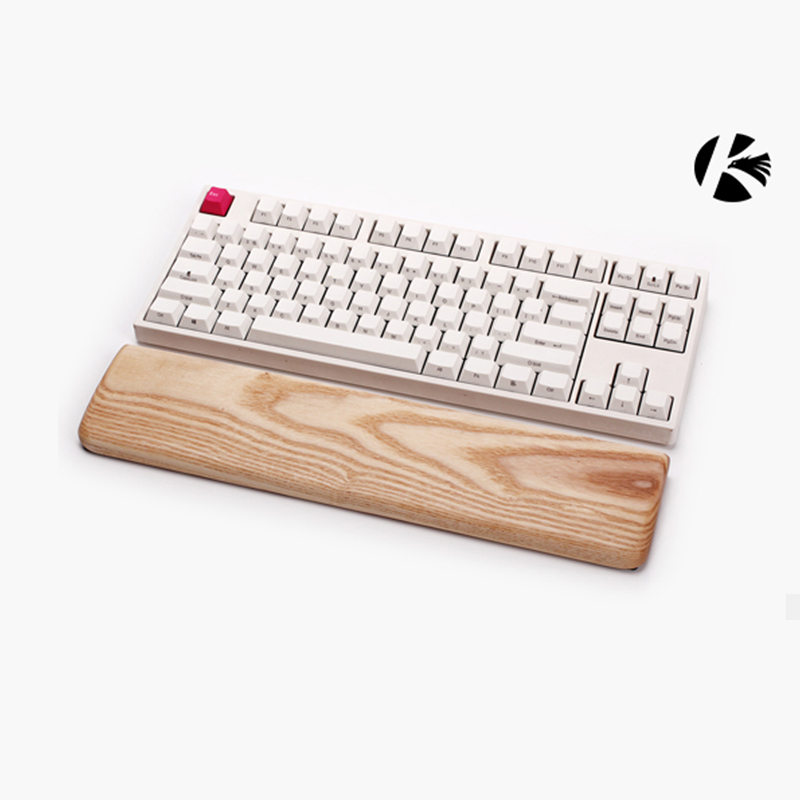 Gaming Keyboard Ergonomic - Poggiapolsi in legno massello Kashcy per