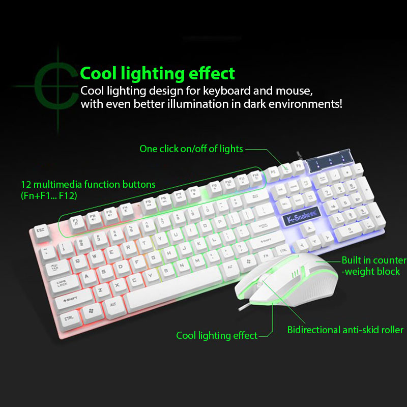 Set tastiera e mouse KM320 Tas - Gaming Keyboard And Mouse Combo recensione e prezzo