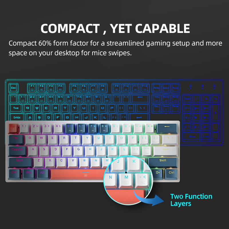 K500-B61 Machenike Mini Keybao - Gaming Keyboard Magnetic Switches recensione e prezzo