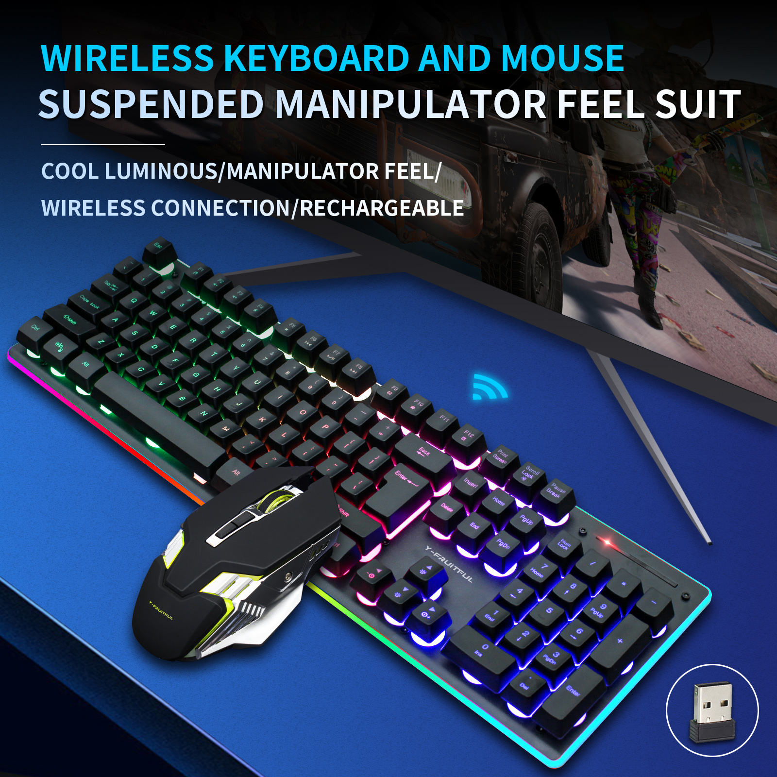 Combo tastiera e mouse meccani - Gaming Keyboard And Mouse Combo recensione e prezzo