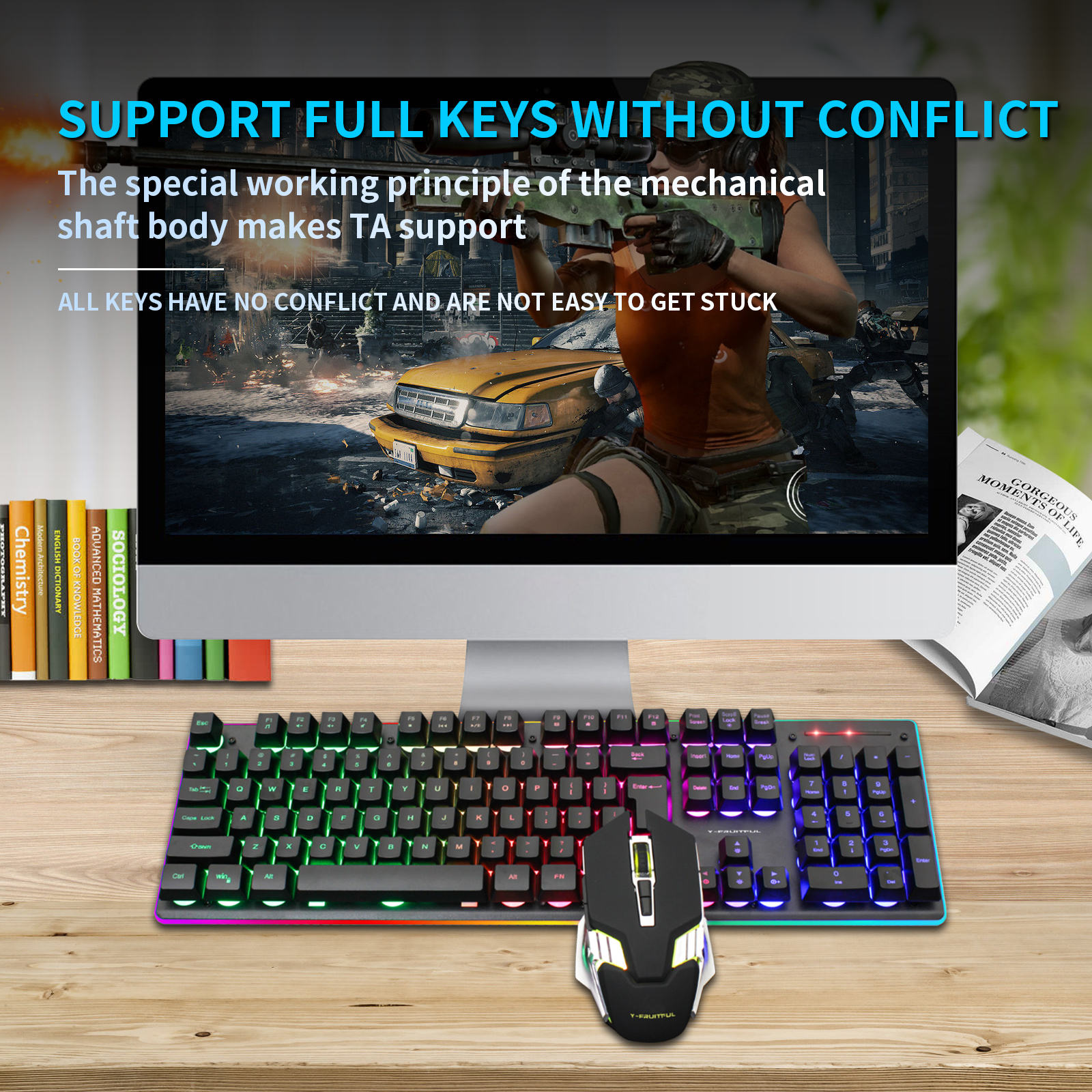 Combo tastiera e mouse meccani - Gaming Keyboard And Mouse Combo recensione e prezzo
