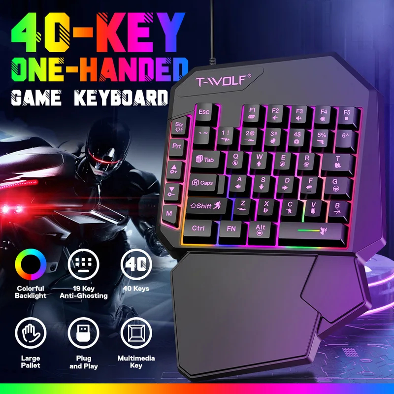 Set 5 in 1 con 35 tasti, mini  - Gaming Keyboard 1 Hand recensione e prezzo