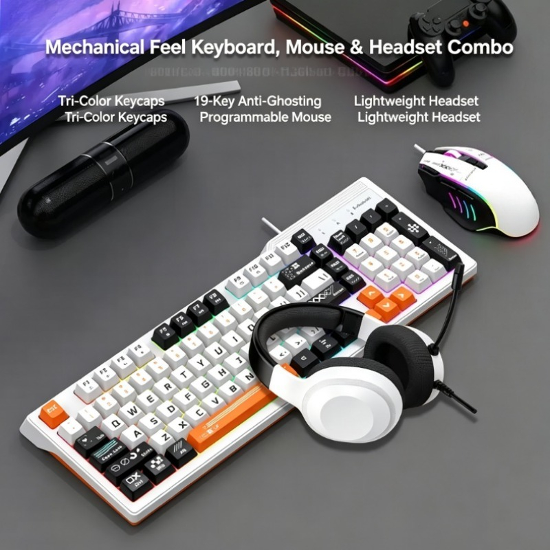 K8pro Set Gaming 3 in 1: Tasti - Gaming Keyboard And Mouse Combo recensione e prezzo