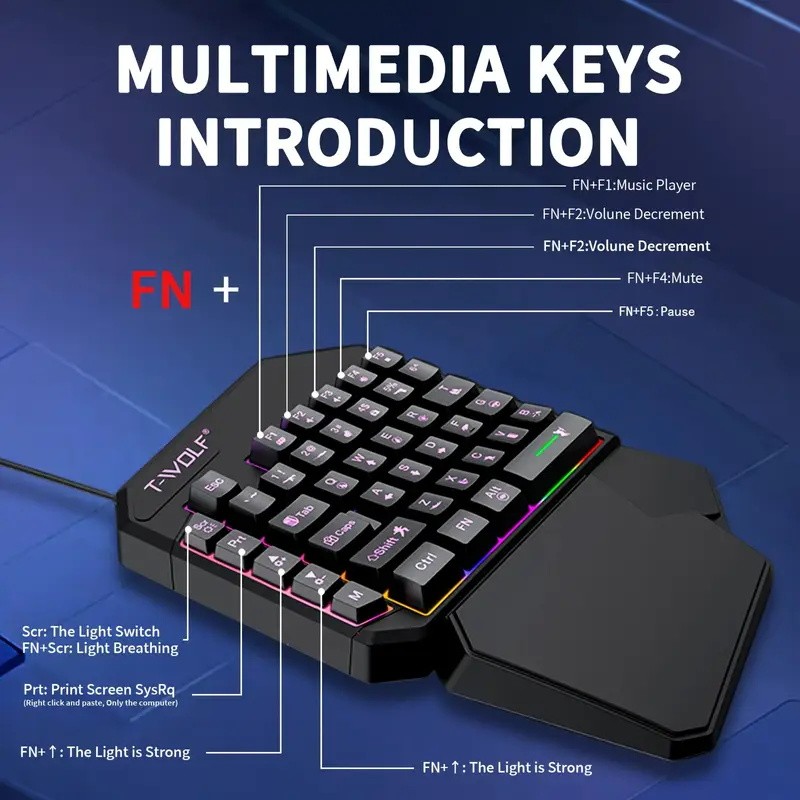 FocusOnPC TF900 Combo Converti - Gaming Keyboard 1 Hand recensione e prezzo