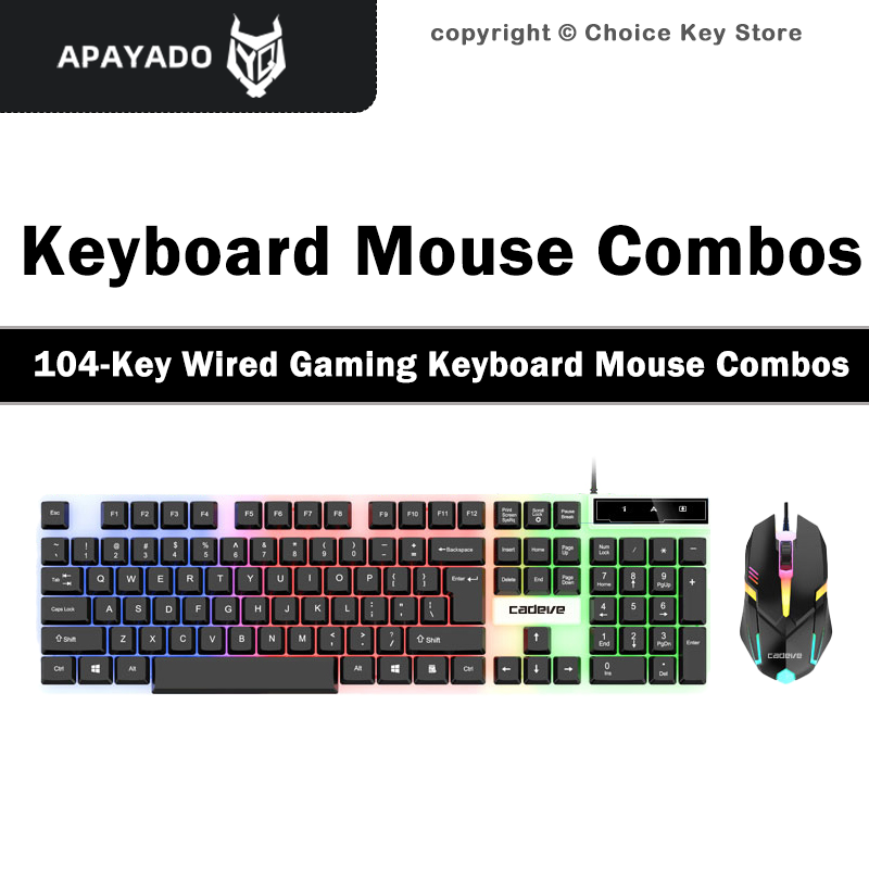 APAYADO LDK9122 Set Tastiera e - Gaming Keyboard And Mouse Combo recensione e prezzo