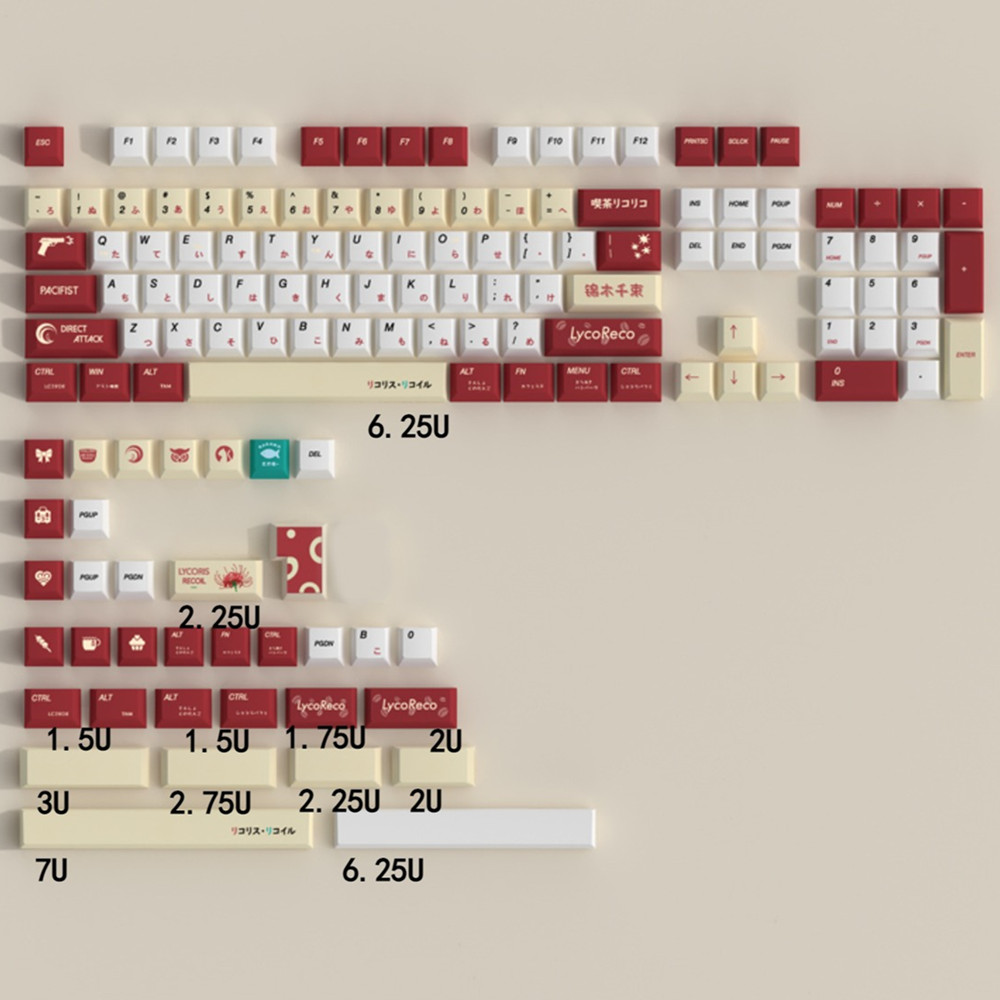 Lycoris Recoil Anime PBT Keyca - Gaming Keyboard Ergonomic recensione e prezzo