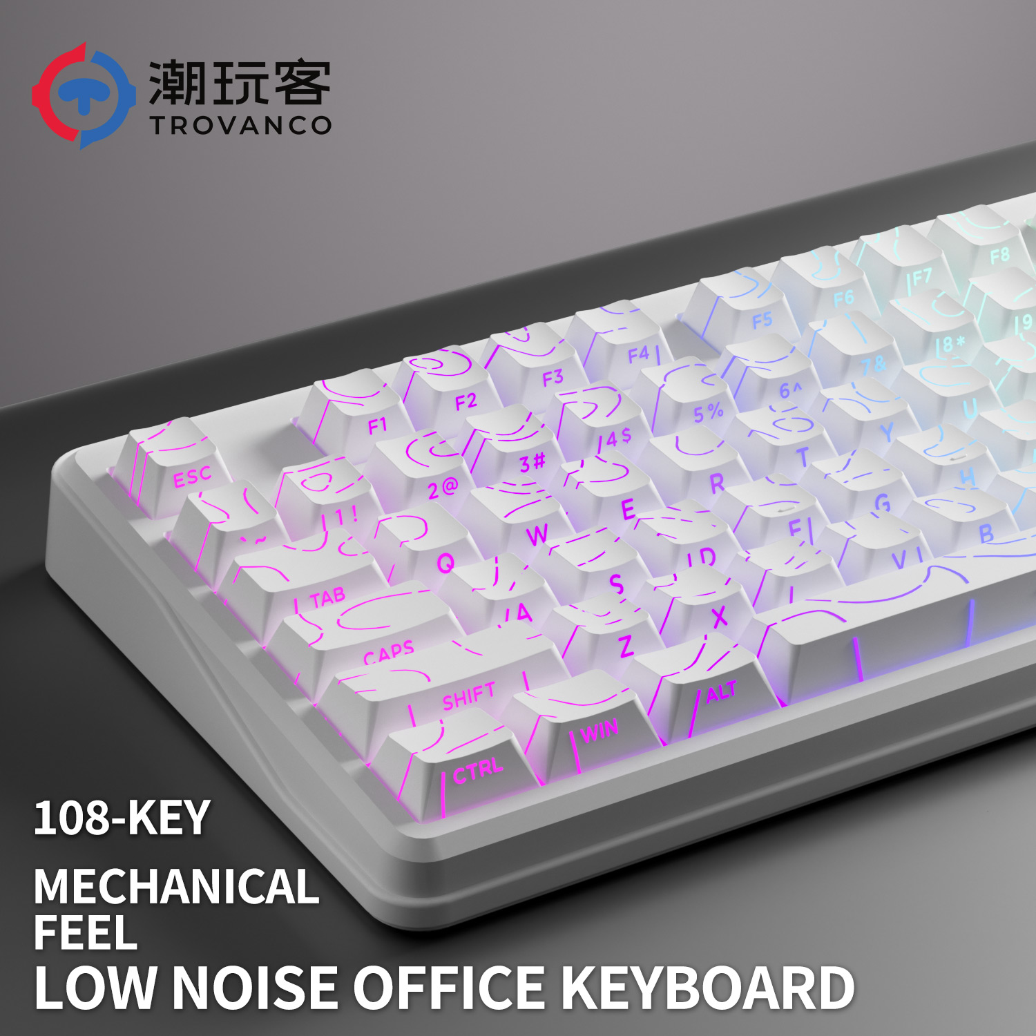 Tastiera V108 Pro Cablata e Wi - Gaming Keyboard No Noise recensione e prezzo